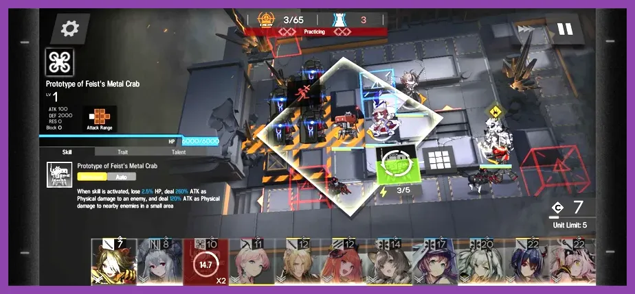 Stainless deploying support devices on the battlefield in Arknights