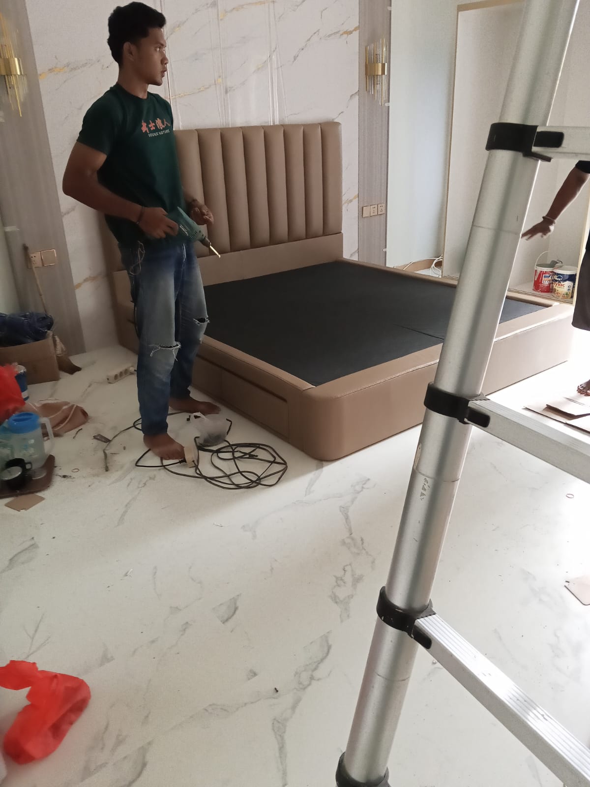 Customer Project custom hasil pengerjaan Sofa Depok by Yenia