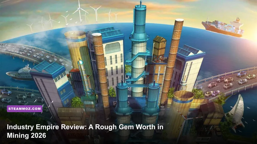 Industry Empire industrial city with factories and production buildings