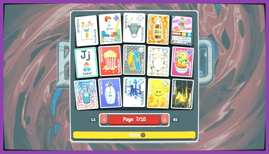 Balatro tarot and spectral cards interface