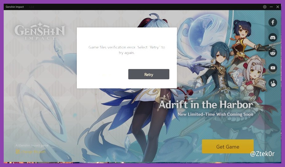 Steam client verifying Genshin Impact files
