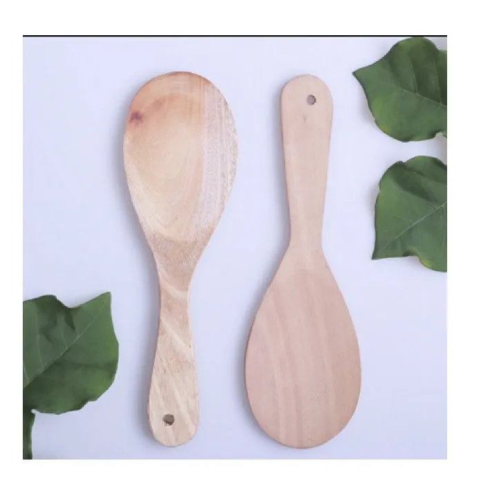 Sendok Nasi / Centong Pendek / Eros Kayu / Centong Nasi Liwet -  1 PCS - Gambar 3