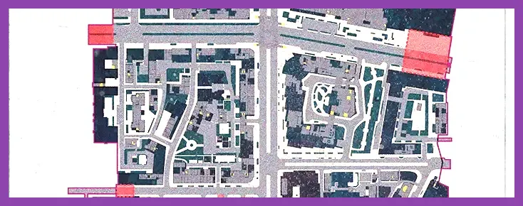 Escape from Tarkov Streets of Tarkov city map with detailed buildings and distant visibility