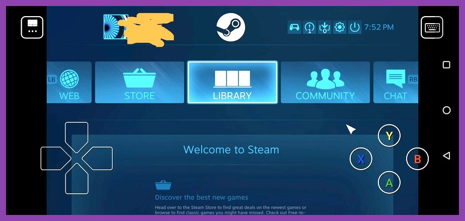 Steam client settings menu showing Remote Play toggle and streaming options