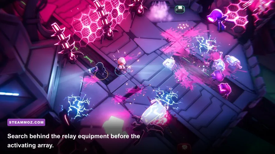 Satellite array objective area with hidden reward in From Space
