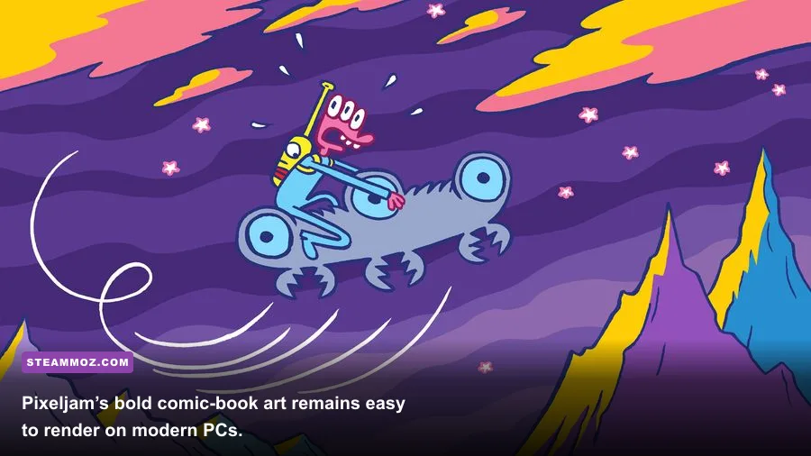 Glorkian Warrior The Trials of Glork hand drawn Pixeljam art style