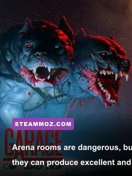 Garage Bad Trip mutant combat in a confined top-down arena