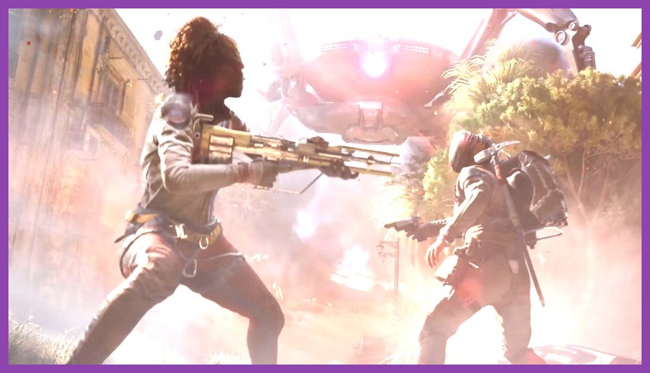 Shielded Brawler charging through enemies in Arc Raiders