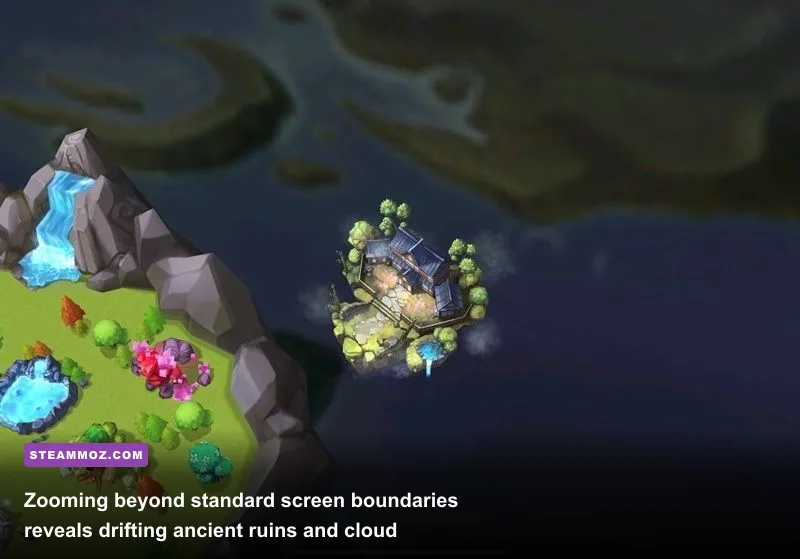 Secret floating ruins and cloud layers beyond the Sky Island border