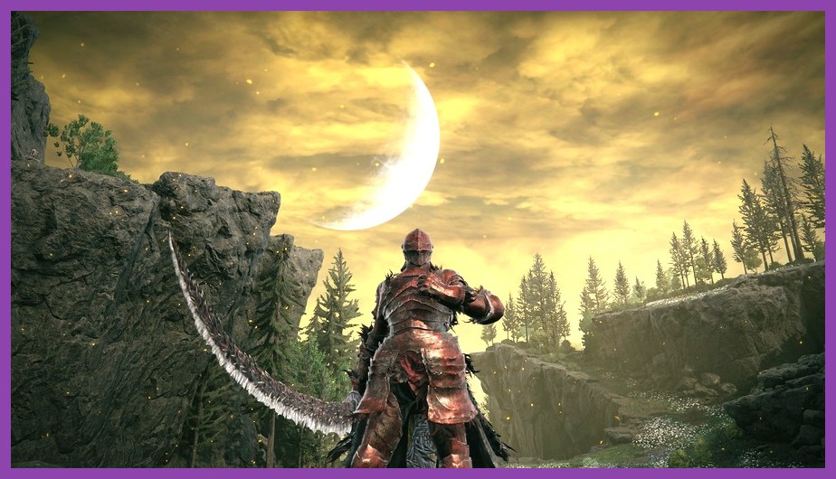Player character equipped with endgame gear in Shadow of the Erdtree