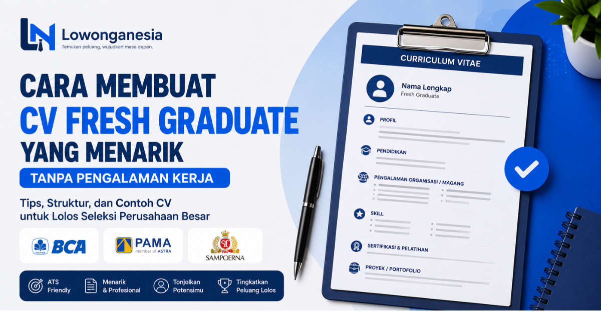 Tips CV untuk Fresh Graduate: Cara Membuat CV Tanpa Pengalaman [2026]