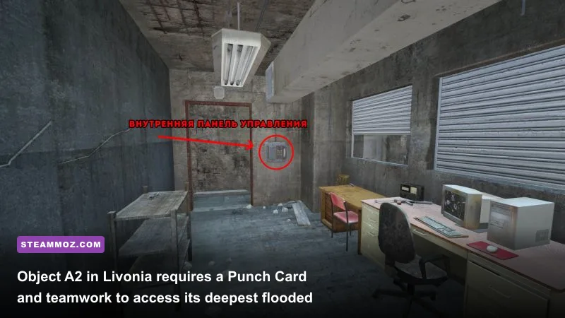 DayZ Livonia underground bunker Object A2 dark interior