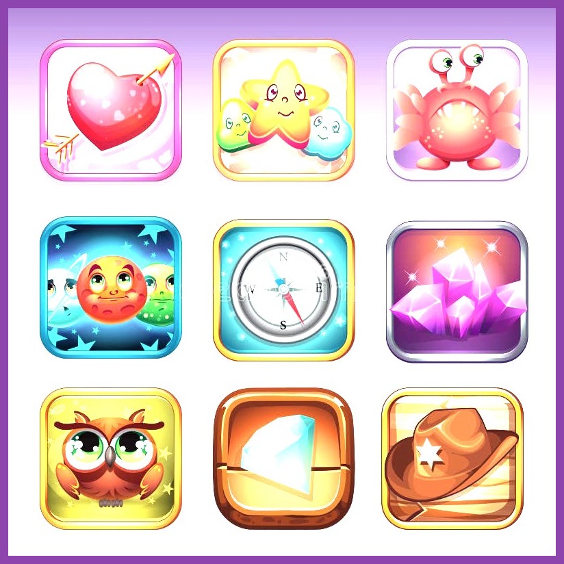 Google Play icons of featured RPG titles