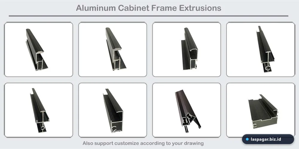Profil aluminium extrusion khusus kerangka modul kitchen set