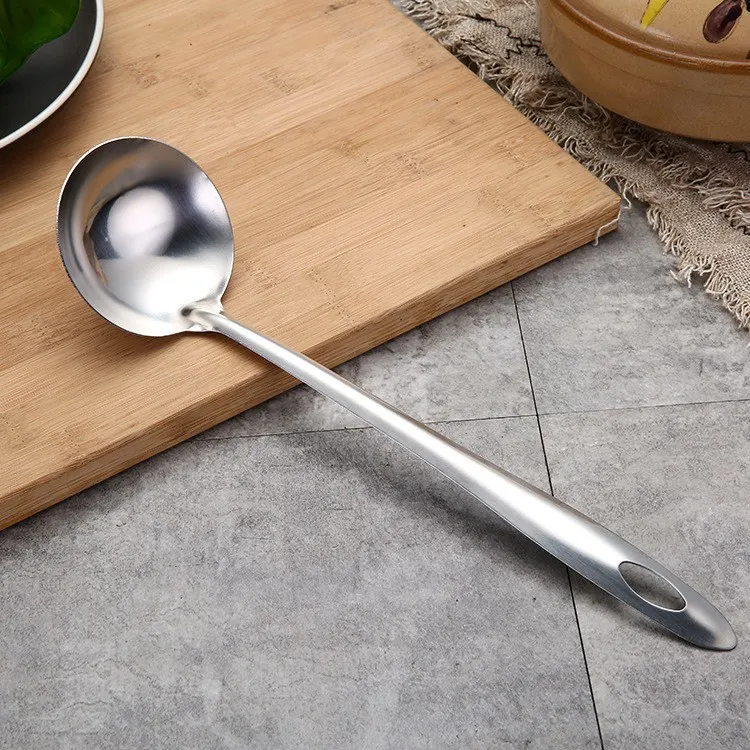 Top100 - Centong Stainless Steel Sendok Kuah Sayur Stainless Steel Sendok Sop / Soup - Gambar 2