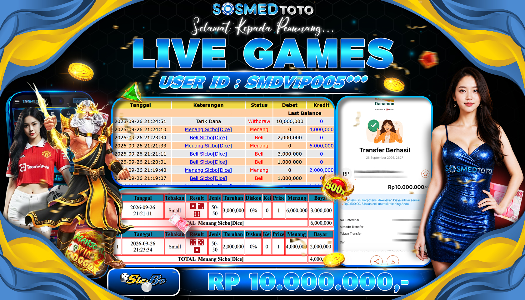 SOSMEDTOTO JACKPOT TOGEL 10 JT LUNASS !