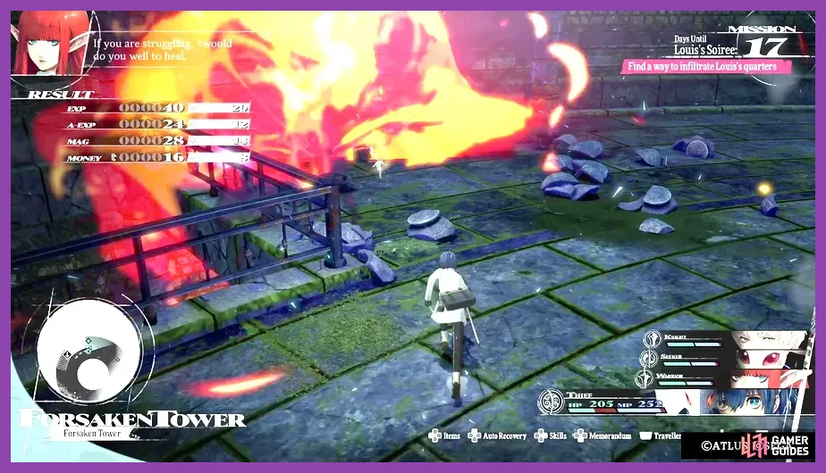 Metaphor ReFantazio Forsaken Tower endgame dungeon battle