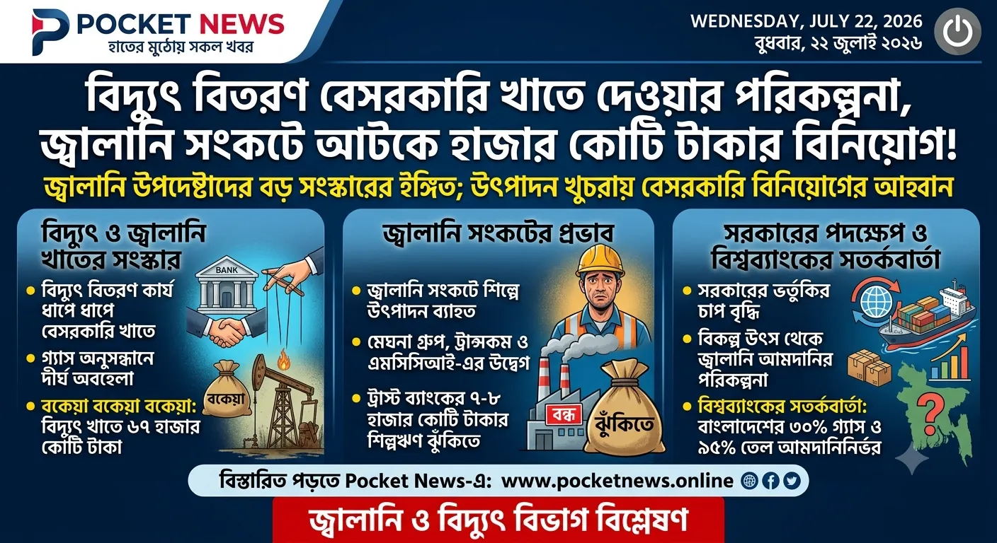 বিদ্যুৎ বিতরণ বেসরকারি খাতে দিতে চায় সরকার, জ্বালানি সংকটে আটকে হাজার কোটি টাকার বিনিয়োগ বিদ্যুৎ বিতরণ বেসরকারি খাতে দিতে চায় সরকার, জ্বালানি সংকটে আটকে হাজার কোটি টাকার বিনিয়োগ