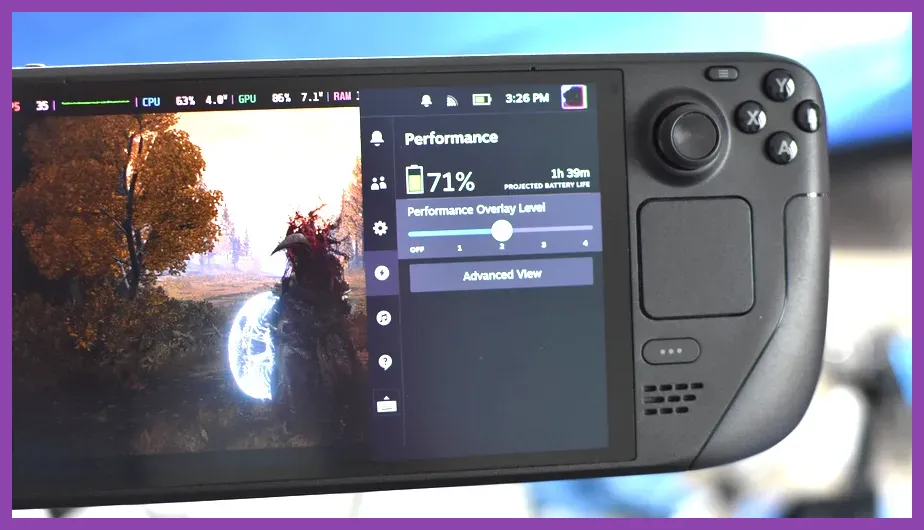 Steam Deck performance settings for stable 40 FPS open-world gaming