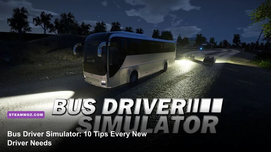 Bus Driver Simulator city bus driving through traffic from the cockpit