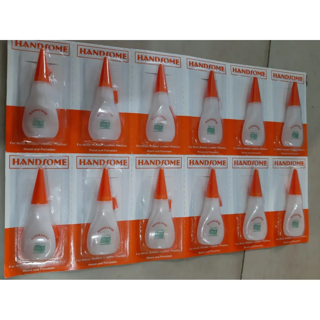 LEM KOREA/LEM SERBAGUNA-LEM ALTECO SUPER GLUE HANDSOME HS-40 HARGA 1PCS/ LEM TETES MULTIFUNGSI/ LEM SERBAGUNA MULTIFUNGSI/LEM SUPER GLUE MURAH/HANDSOME LEM KOREA 5 GRAM TETES KOREA CAIR POWER GLUE G SERBA GUNA - Gambar 2