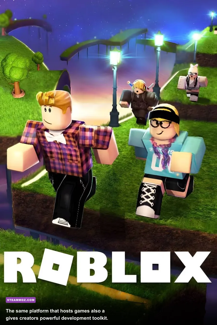 Roblox Studio open on a PC with a 3D game project in development