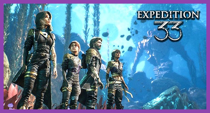 Expeditioners engaging in reactive turn-based combat using high-tier weapons in Clair Obscur Expedition 33