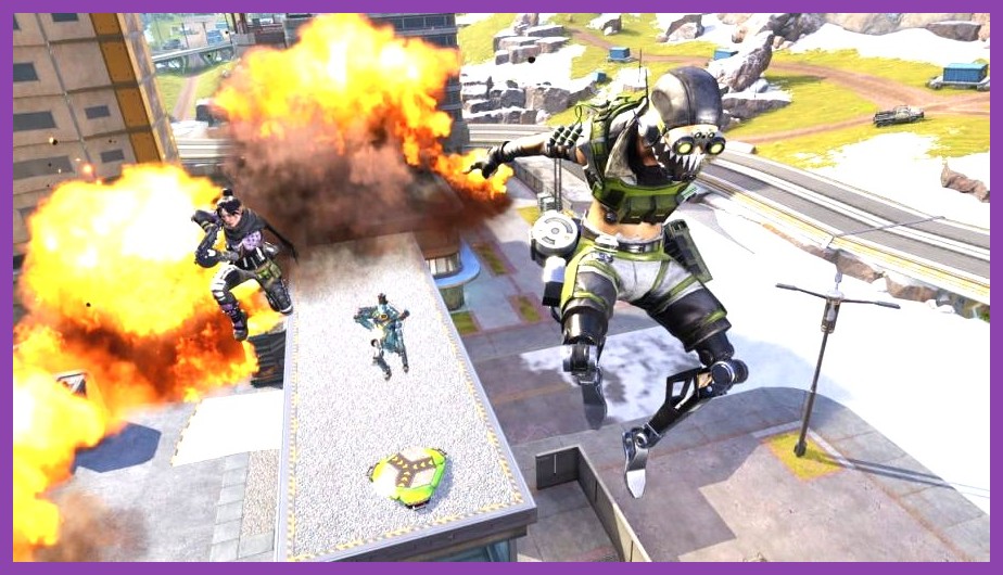 Fast-paced gunplay action in World's Edge on mobile