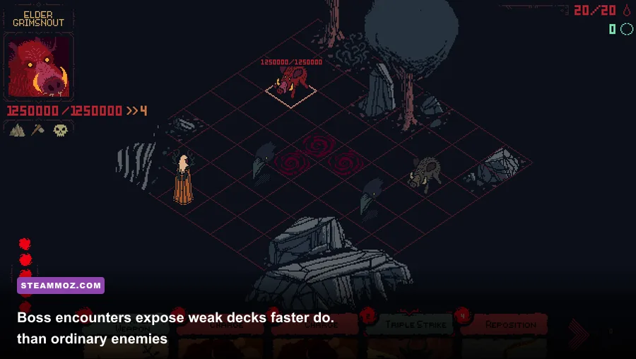 Death Howl boss battle in a dark fantasy arena