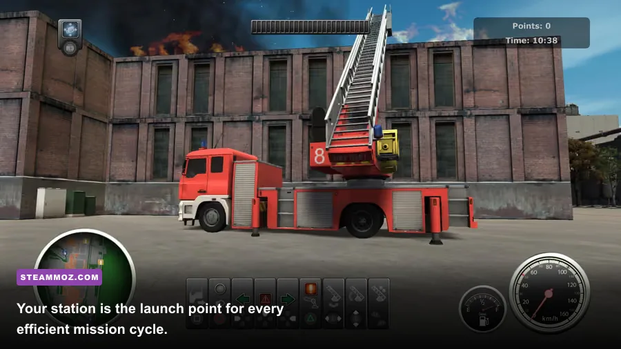 Firefighters 2014 fire station and emergency vehicles