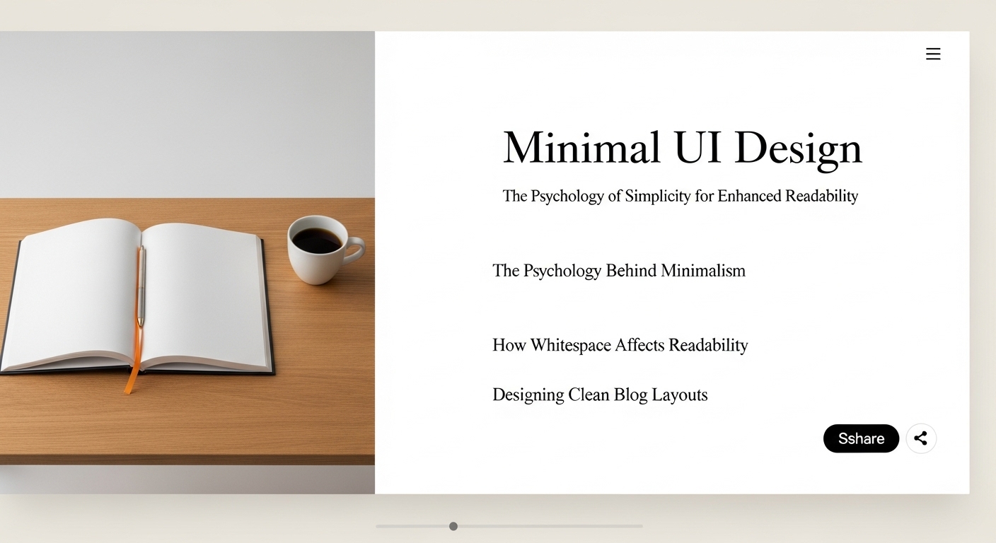 Why Minimal UI Improves Reading Experience