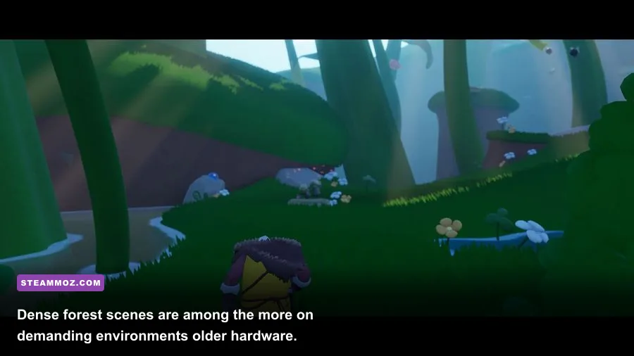 Arise A Simple Story character exploring a dark forest level