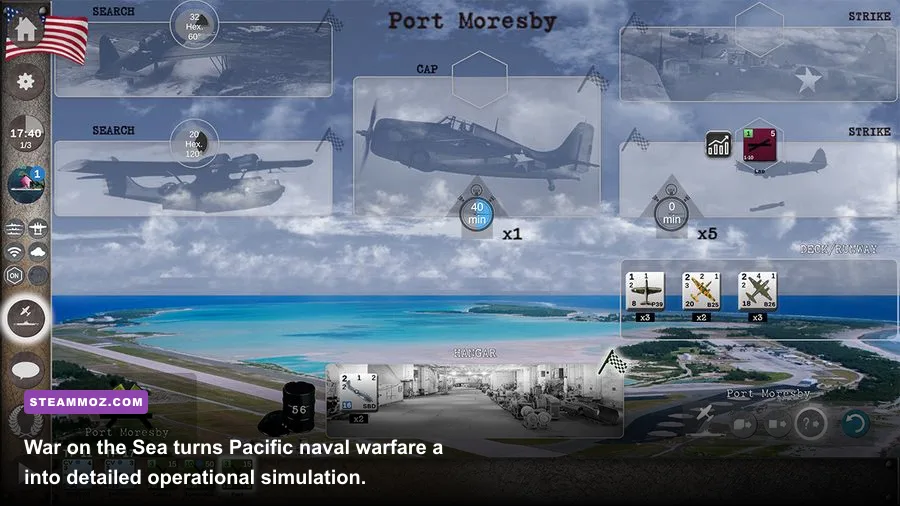 War on the Sea task force operating near Guadalcanal