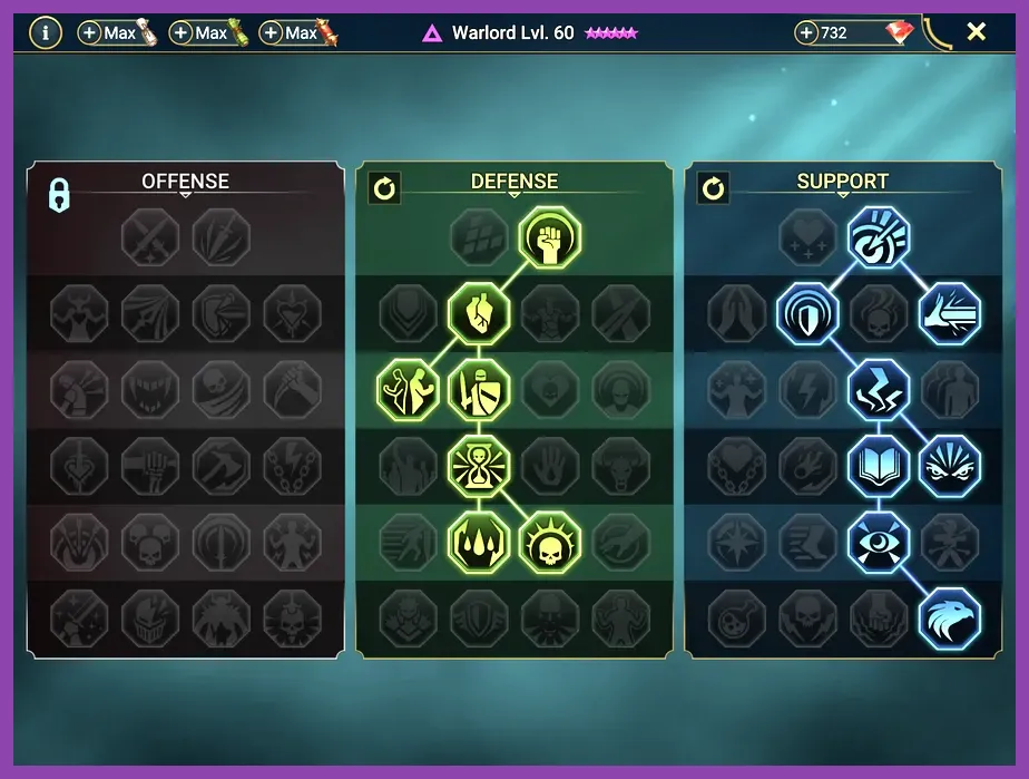 Warlord locking enemy skills in Raid Shadow Legends