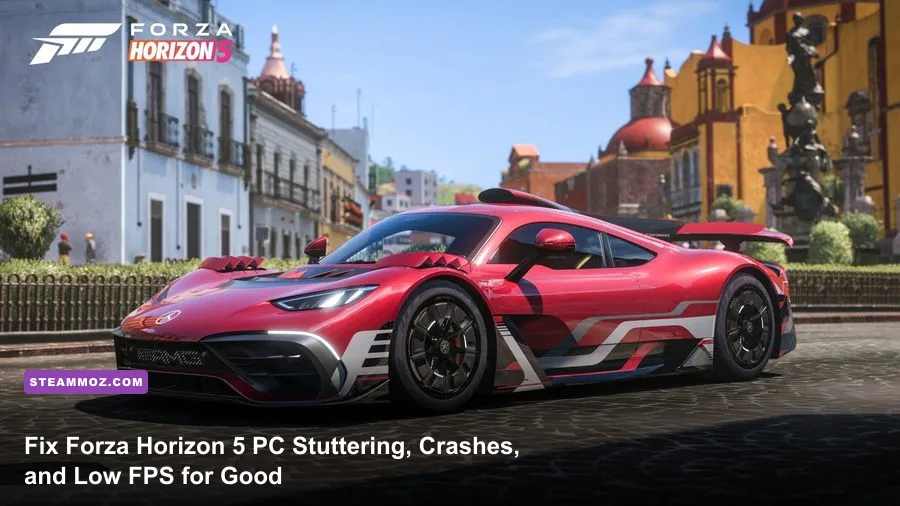 Mercedes-AMG ONE driving through Guanajuato in Forza Horizon 5 on PC
