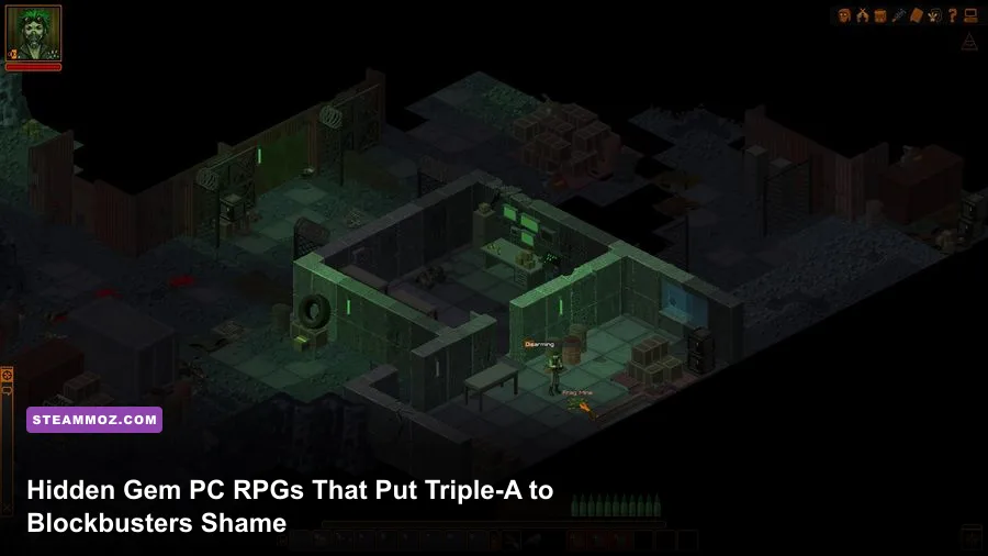 Hero shot of intense turn-based tactical combat in Underrail