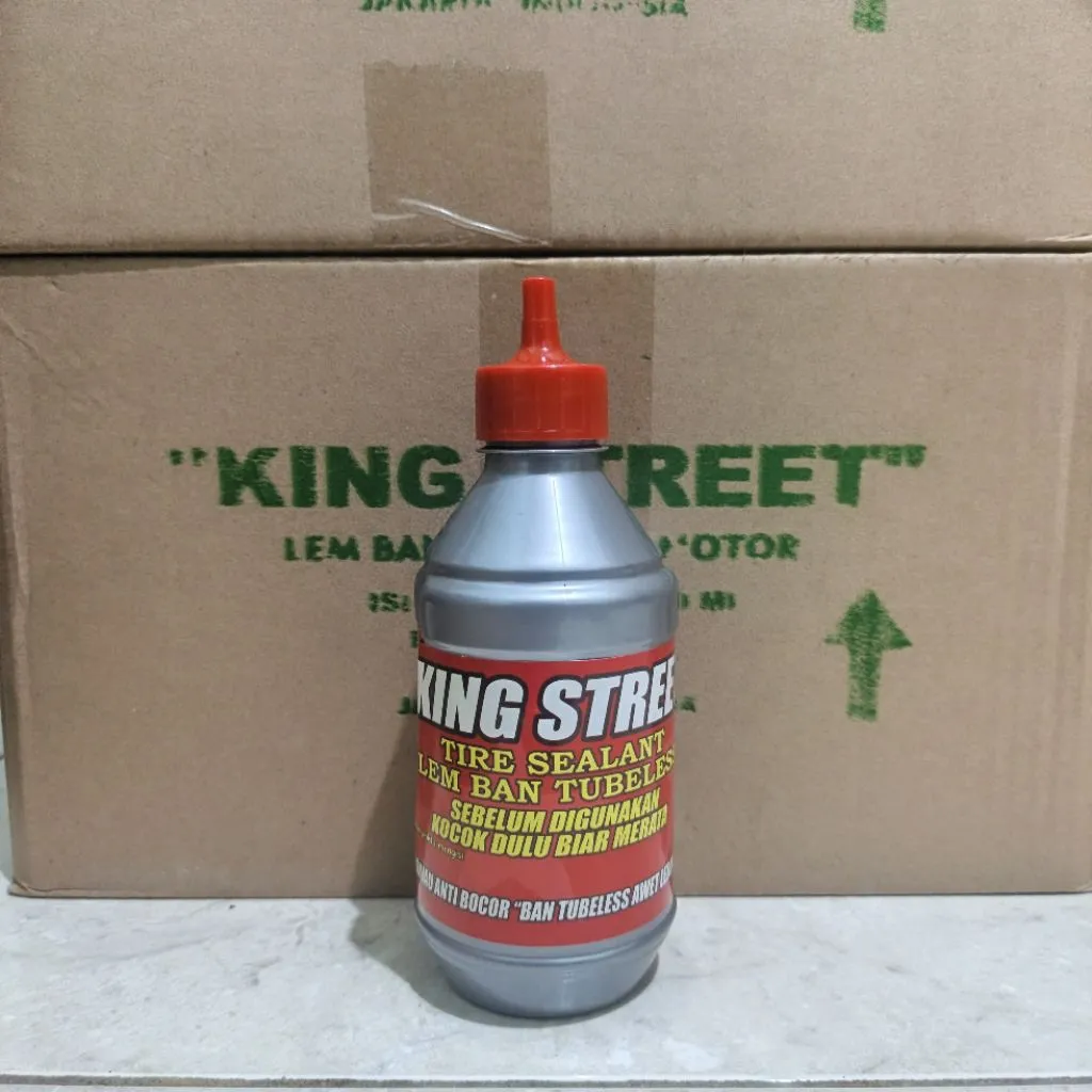 CAIRAN TUBELESS KING STREET 350ML CAIRAN PENAMBAL BAN TUBELESS MOTOR DAN MOBIL CAIRAN ANTI RANJAU PAKU - Gambar 2