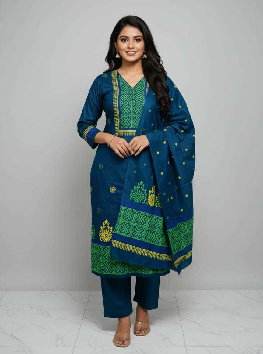Block Print Three Piece
