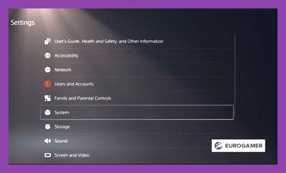 PS5 system settings screen for enabling Remote Play features