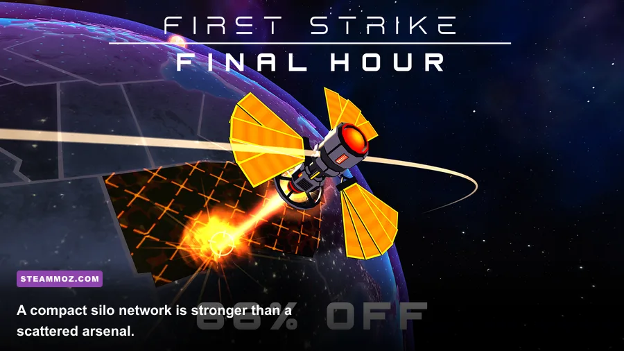 First Strike Classic nuclear silo and city defense network on the world map