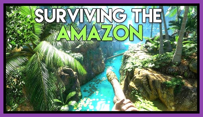 Green Hell dense jungle with a player crafting a spear