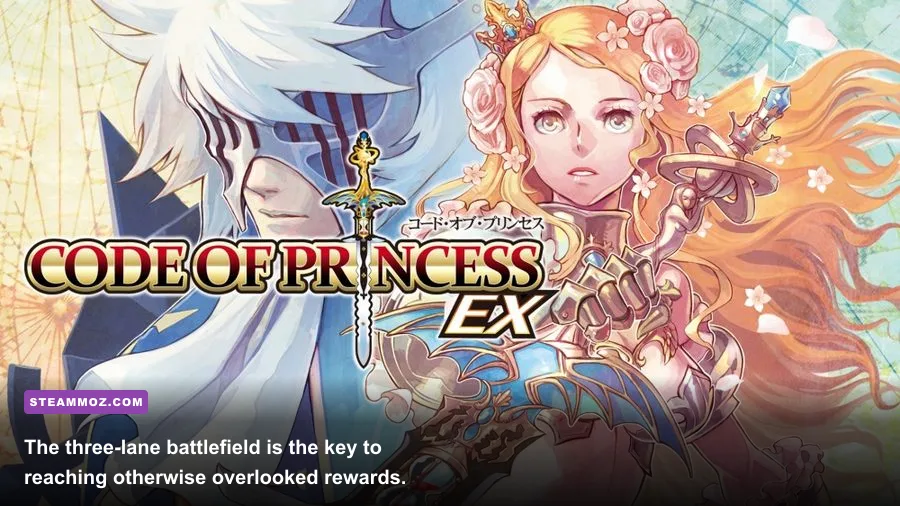 Code of Princess EX battle across foreground middle and background lanes