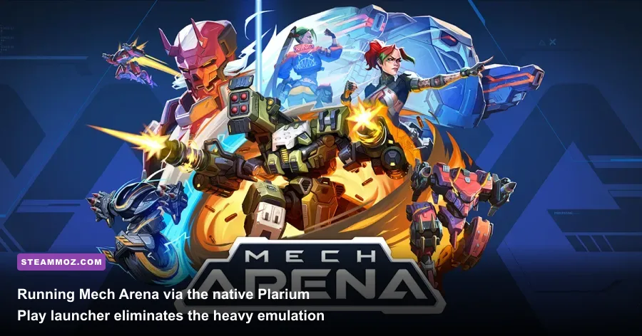 Plarium Play PC launcher running Mech Arena natively