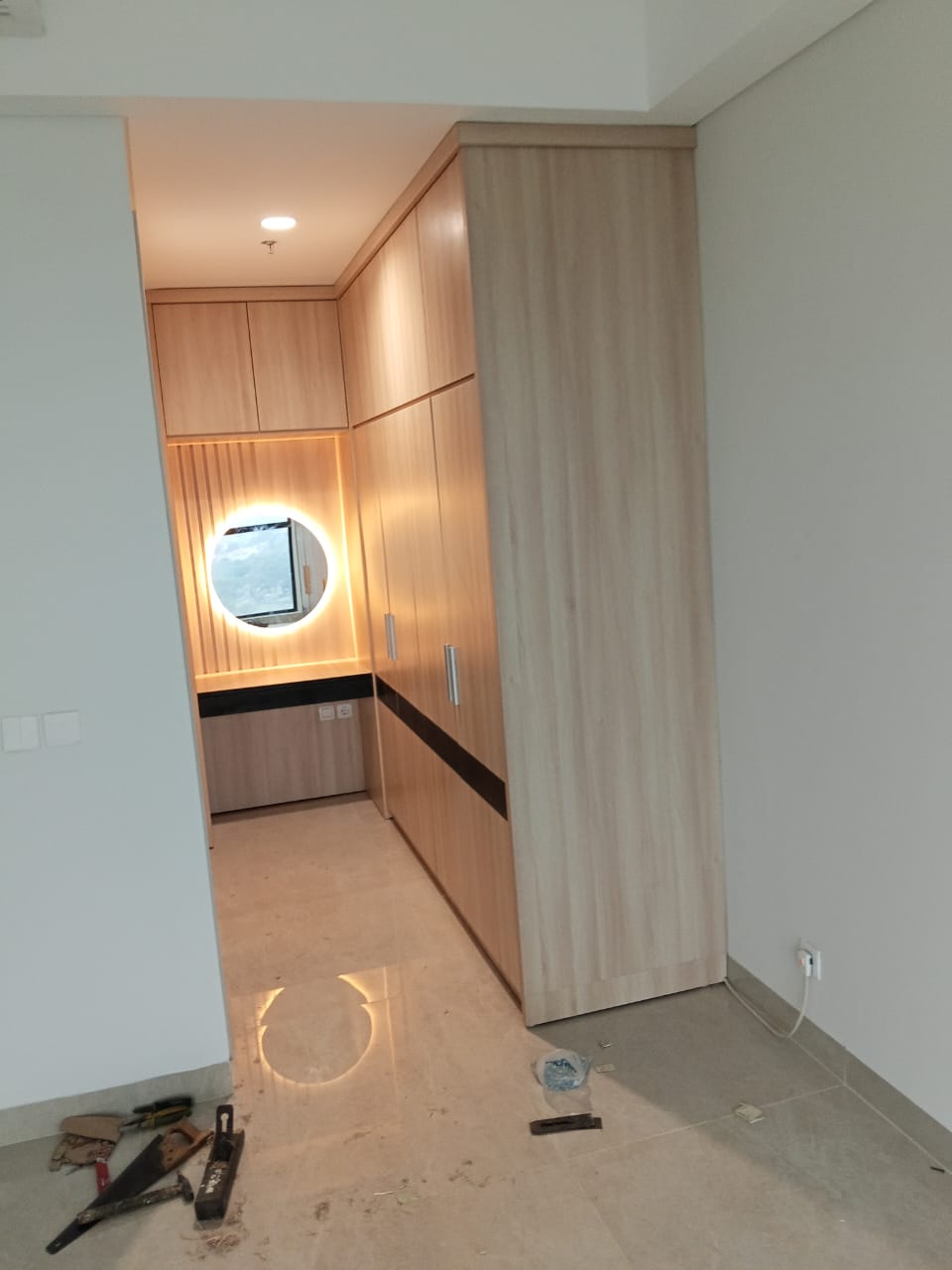 Lemari custom hasil pengerjaan Sofa Depok by Yenia