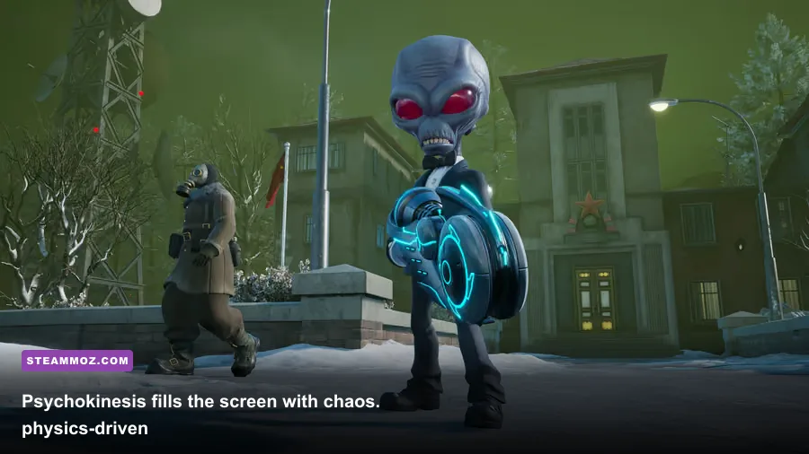 Crypto uses psychokinesis against soldiers in Destroy All Humans