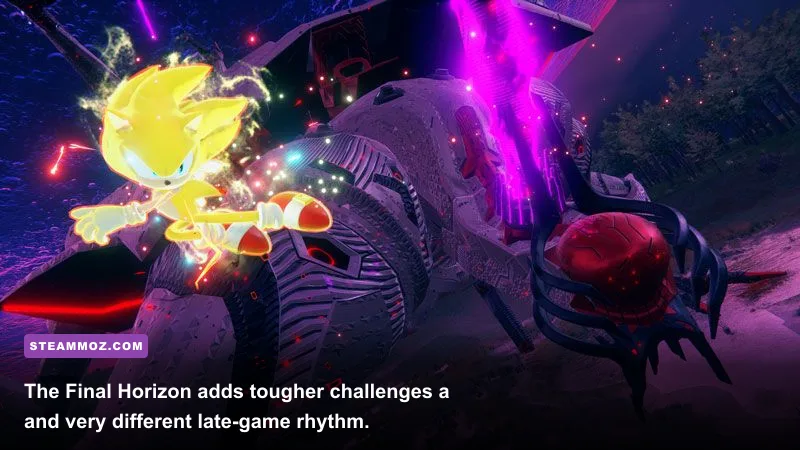 Sonic Frontiers The Final Horizon update gameplay on Ouranos Island