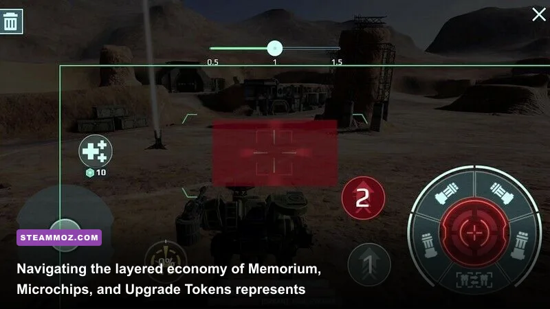 War Robots pilot enhancement menu showing Memorium costs and drone progression