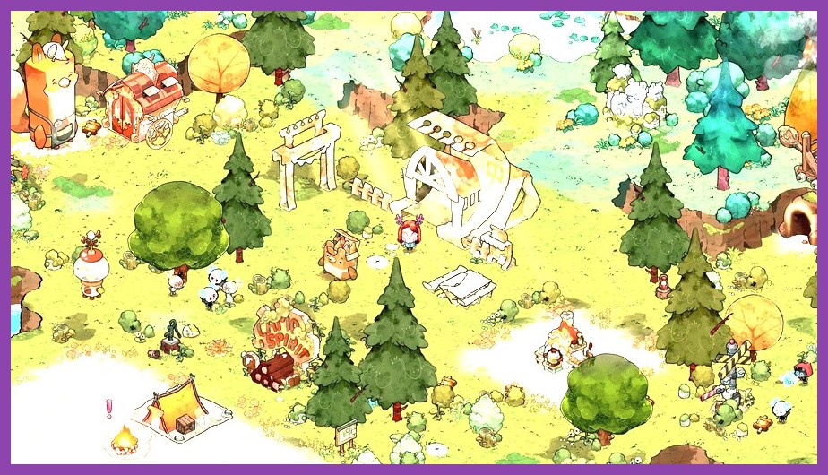 Cozy Grove cozy island camping gameplay