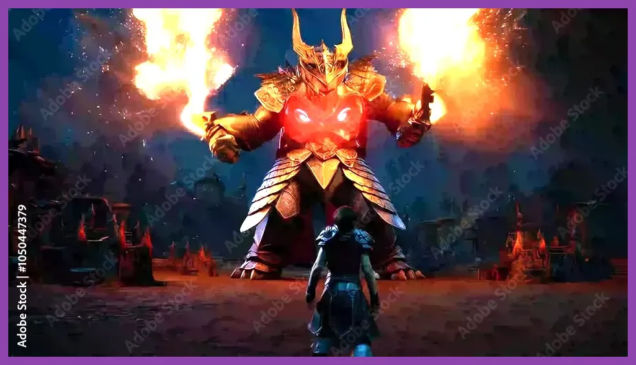 Character executing final counterattack on final boss