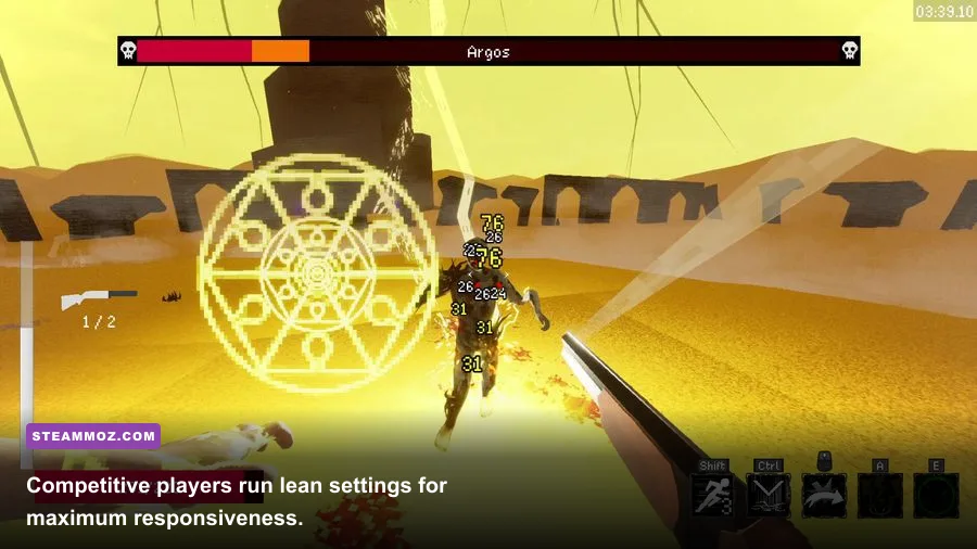 Blood Rush multiplayer race at optimized low settings